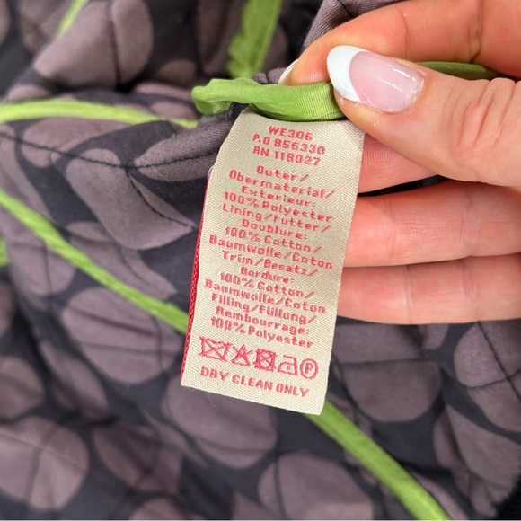 Boden Quilted Jacket Black Corduroy Collar Lightweight US 8 - Picture 8 of 10